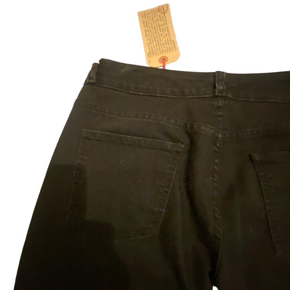 Current/Elliot | Moto black suede jeans, leather knee patches size 29 NWT $650 - Picture 7 of 11